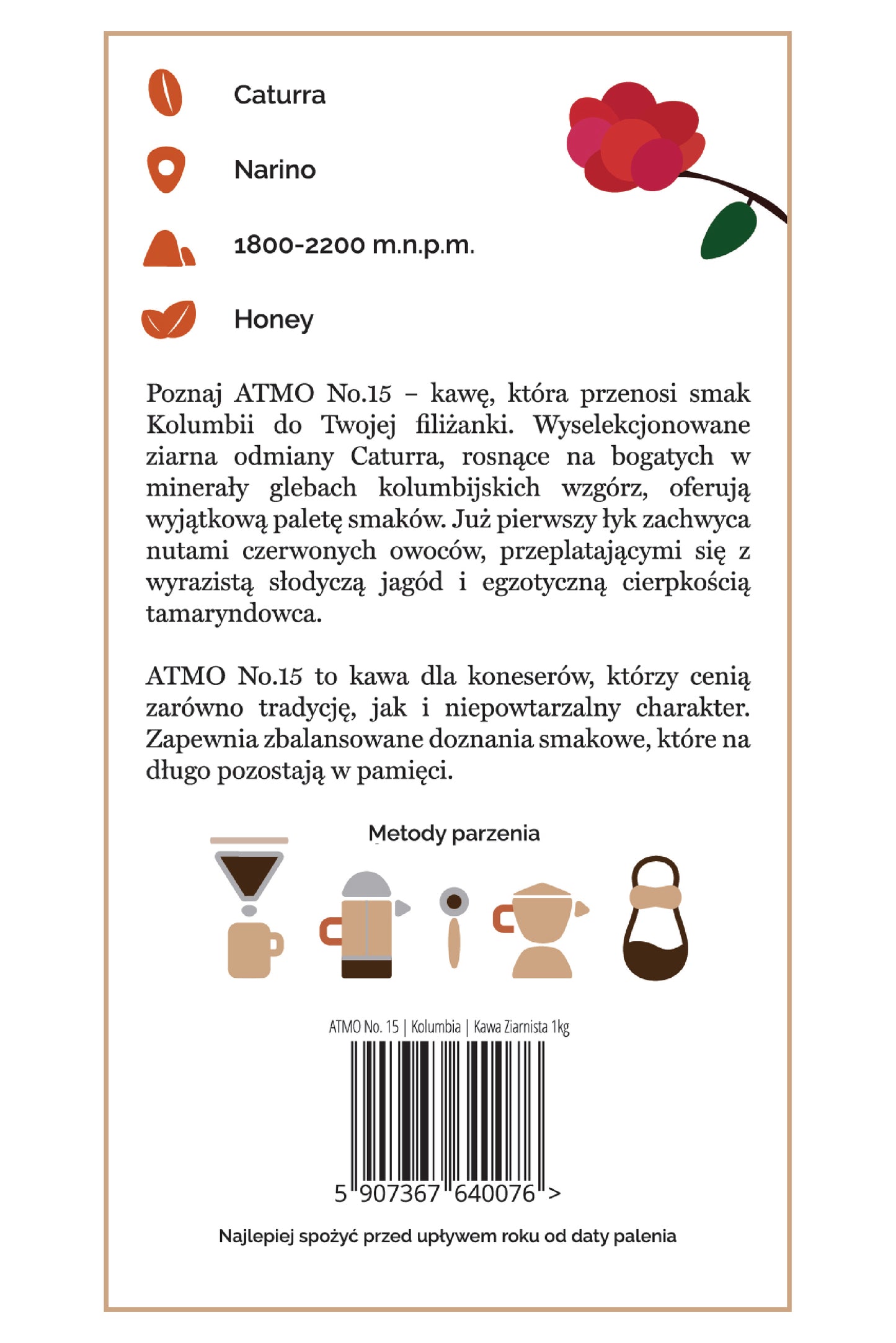 Kawa ziarnista ATMO No. 15 | Kolumbia