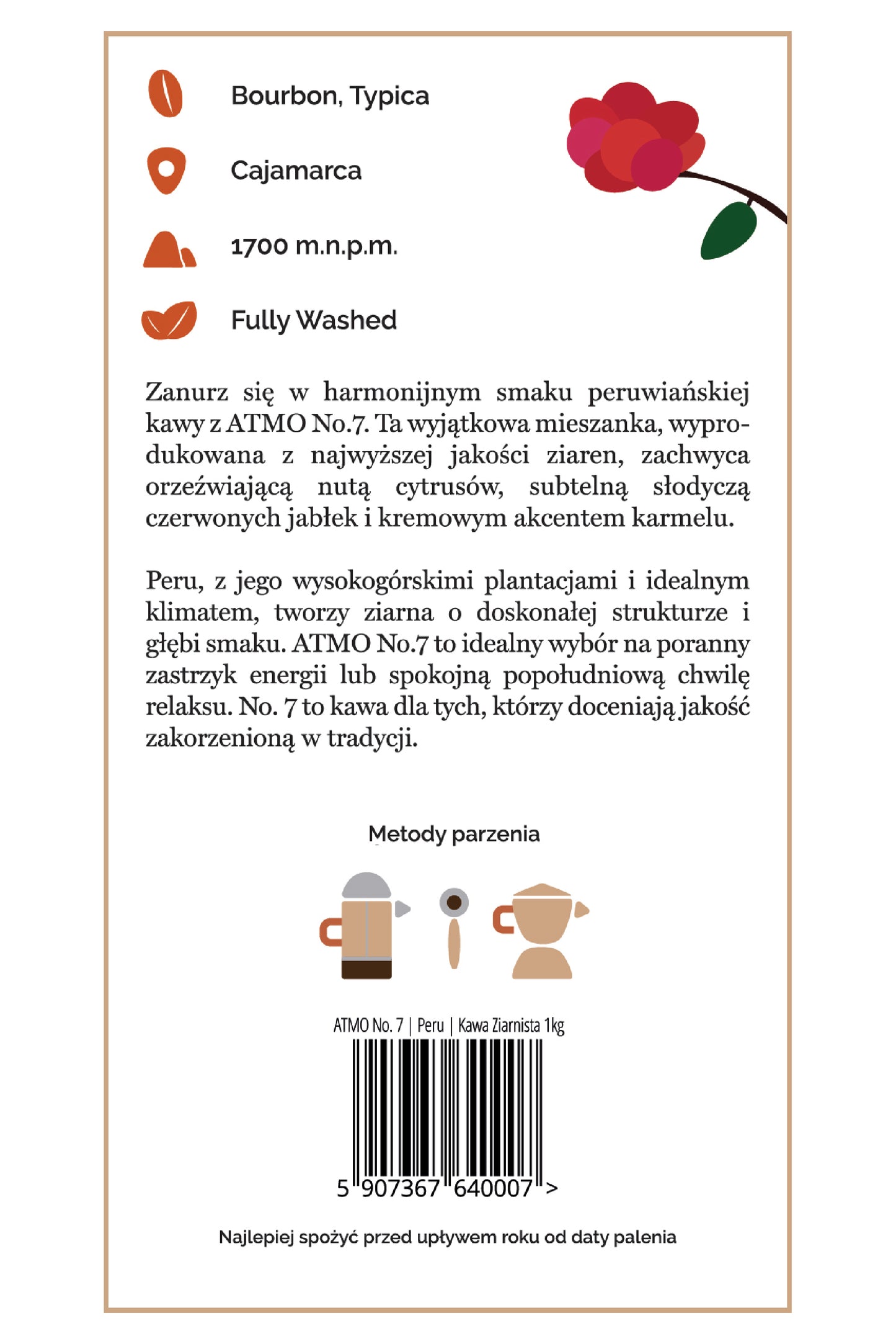 Kawa ziarnista ATMO No. 7 | Peru