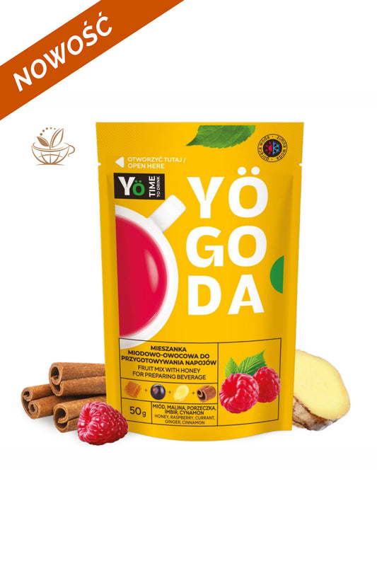 Mus do napoju owocowego Yogoda | Malina, imbir, miód
