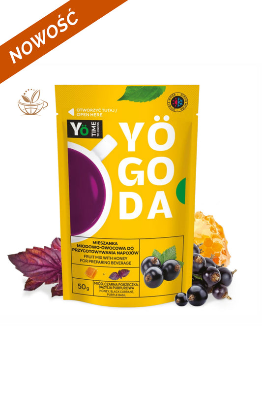 Mus do napoju owocowego Yogoda | Porzeczka, miód, bazylia
