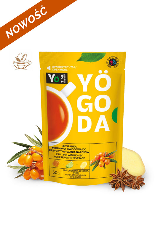 Mus do napoju owocowego Yogoda | Rokitnik, imbir, limonka